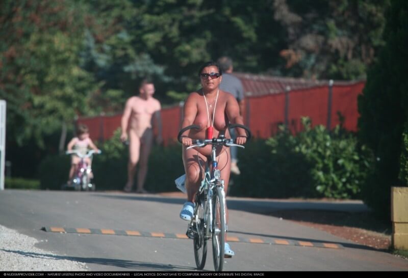 Naturists Road Biking pics - Nature fills the naked body with energy and inspiration
