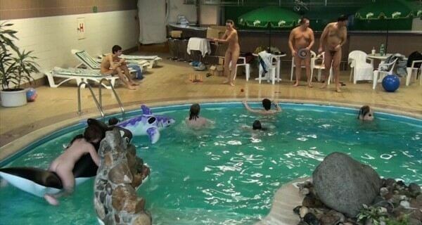 Indoor Dolphin Ride Full HD video - Nudism helps us understand the true meaning of freedom