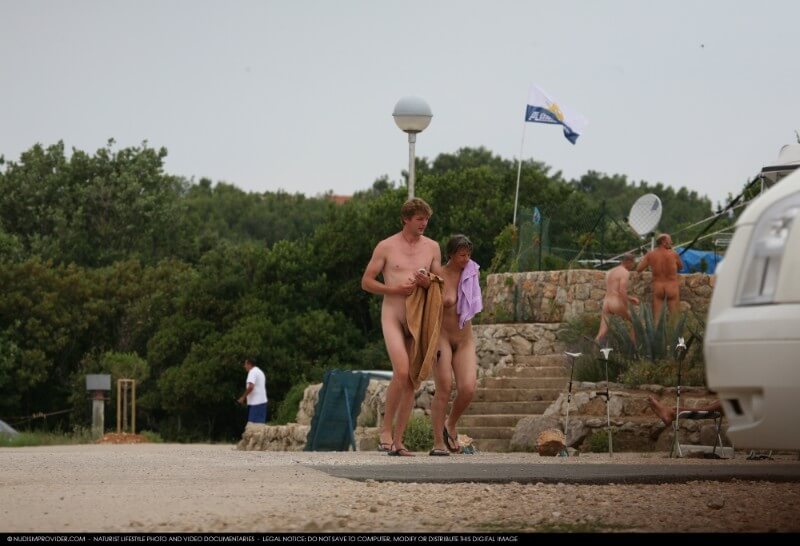 Nudism Family Indian Summer Painting photo gallery - Naturism as a Way to Connect with Nature
