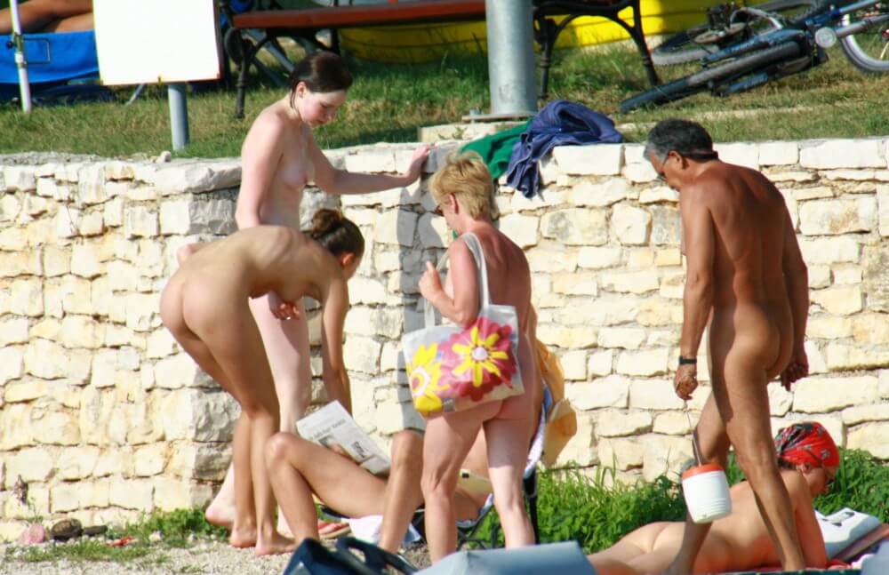 Nude Duet Girls Rail Climb Photo Set - Only nudism and nothing else