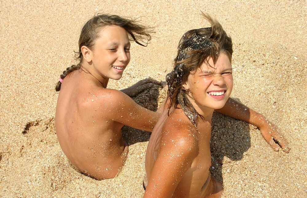 Ocean Beach Relaxing Photo Set - Nudism helps us accept ourselves and others