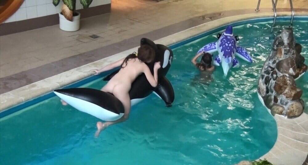 Naturism in the pool Full HD - A naturist values sincerity, as well as honesty and openness