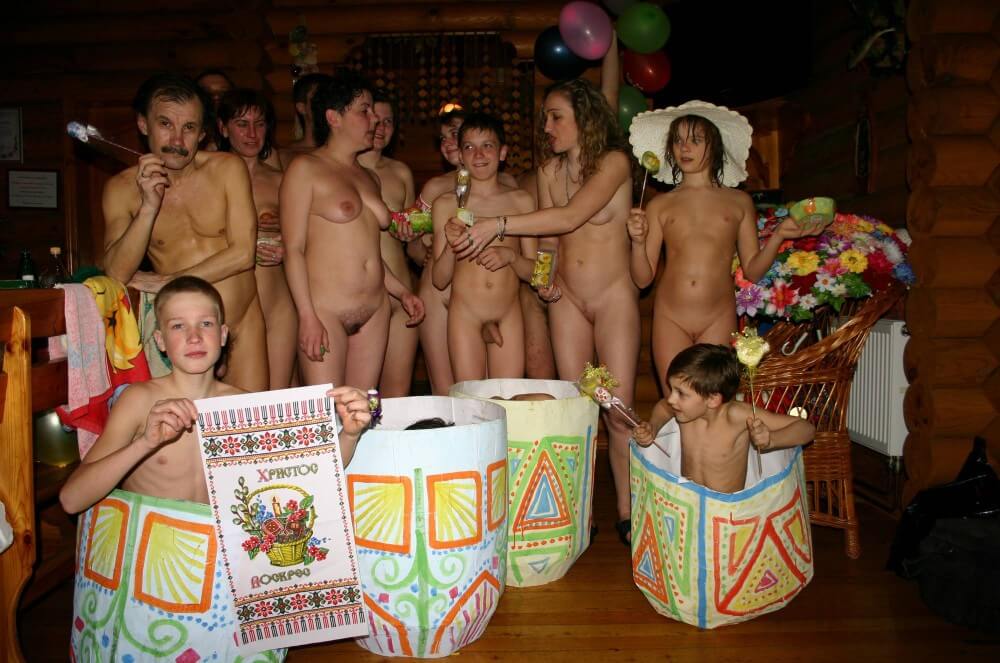 Easter Group Memories pics - Minimizing clothing or nudism