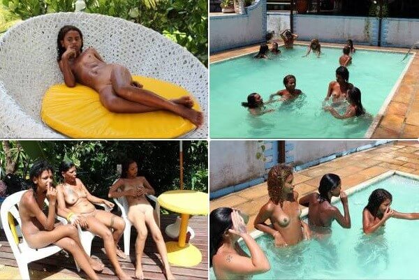 Brazil Pool Sunbath photos - Nudism supports freedom of self-expression and individuality