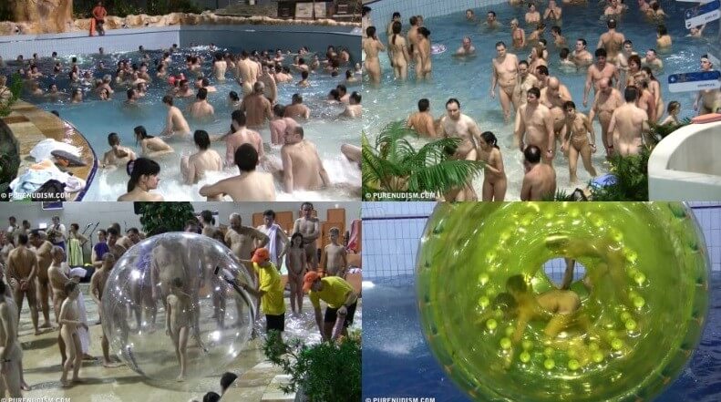 Walking on water Full HD - Nudism improves health and boosts self-esteem