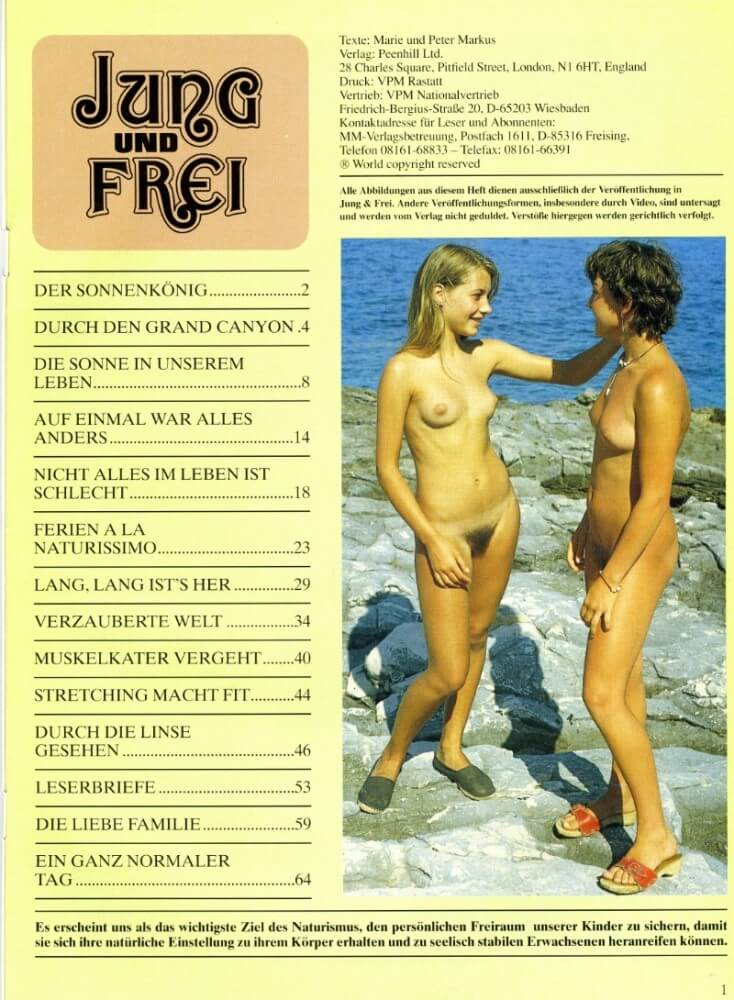 Jung und Frei Nr 76 - Nudism and naturism encourage a love of nature and oneself