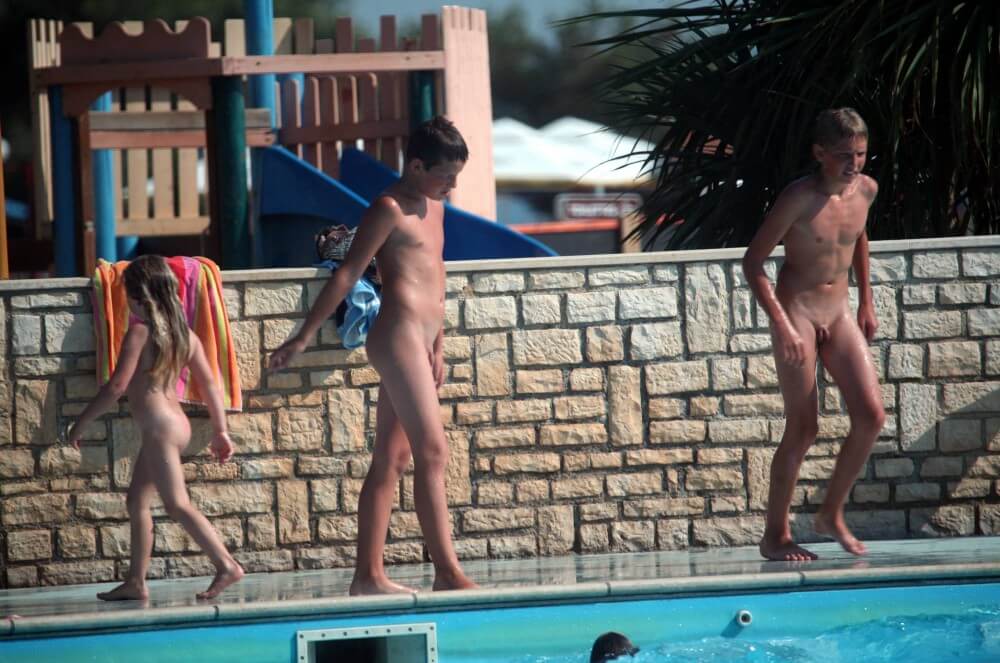 Naturist Pool Assortment photos - Nudism promotes mental well-being