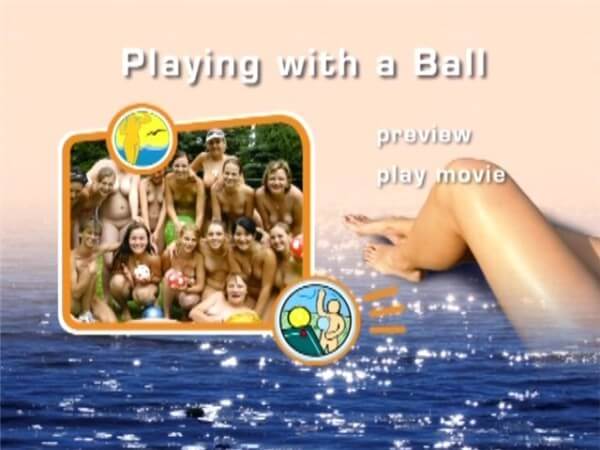 Naturist Freedom: Playing with a ball - Naturism implies a life free of unnecessary problems