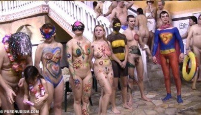 Body paint award lines Full HD - Nudity is a part of life without shame or fear