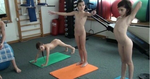 Piano, pool and tennis Full HD - People practice nudism to achieve harmony with nature