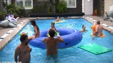 Piano pool and tennis Full HD - Naturism is based on love for oneself and nature