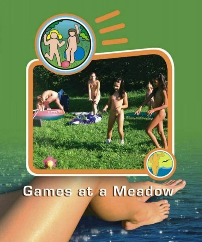 Naturist Freedom: Games at a Meadow - Happiness is achieved by embracing naturism and nudism in ones life