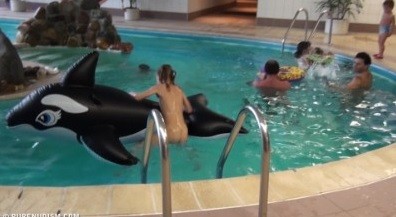 Naturism - Indoor dolphin ride Full HD upd - Down with Shame—Become a Nudist