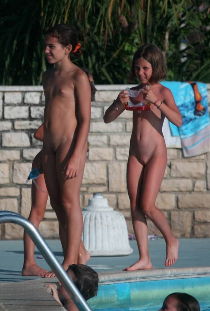 Two Poolside Nudist Girls pics - Nudism and naturism promote respect for natural beauty and diversity